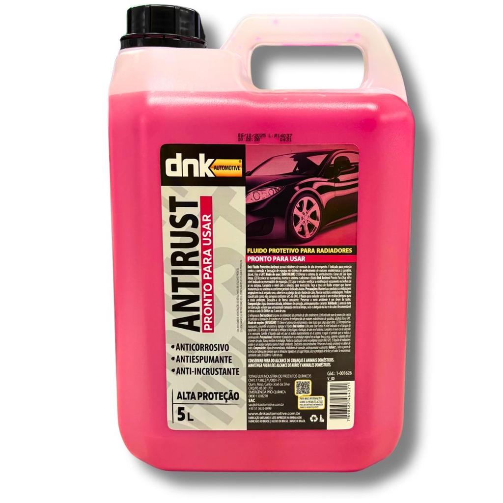 Aditivo Radiador Rosa 5L Pronto Uso Fluido Automotivo Proteção Motor Contra Corrosão