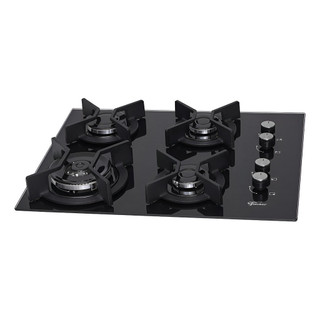 Cooktop a Gás Fischer Infinity 4 Bocas Mesa de Vidro Preto Bivolt Alto Desempenho