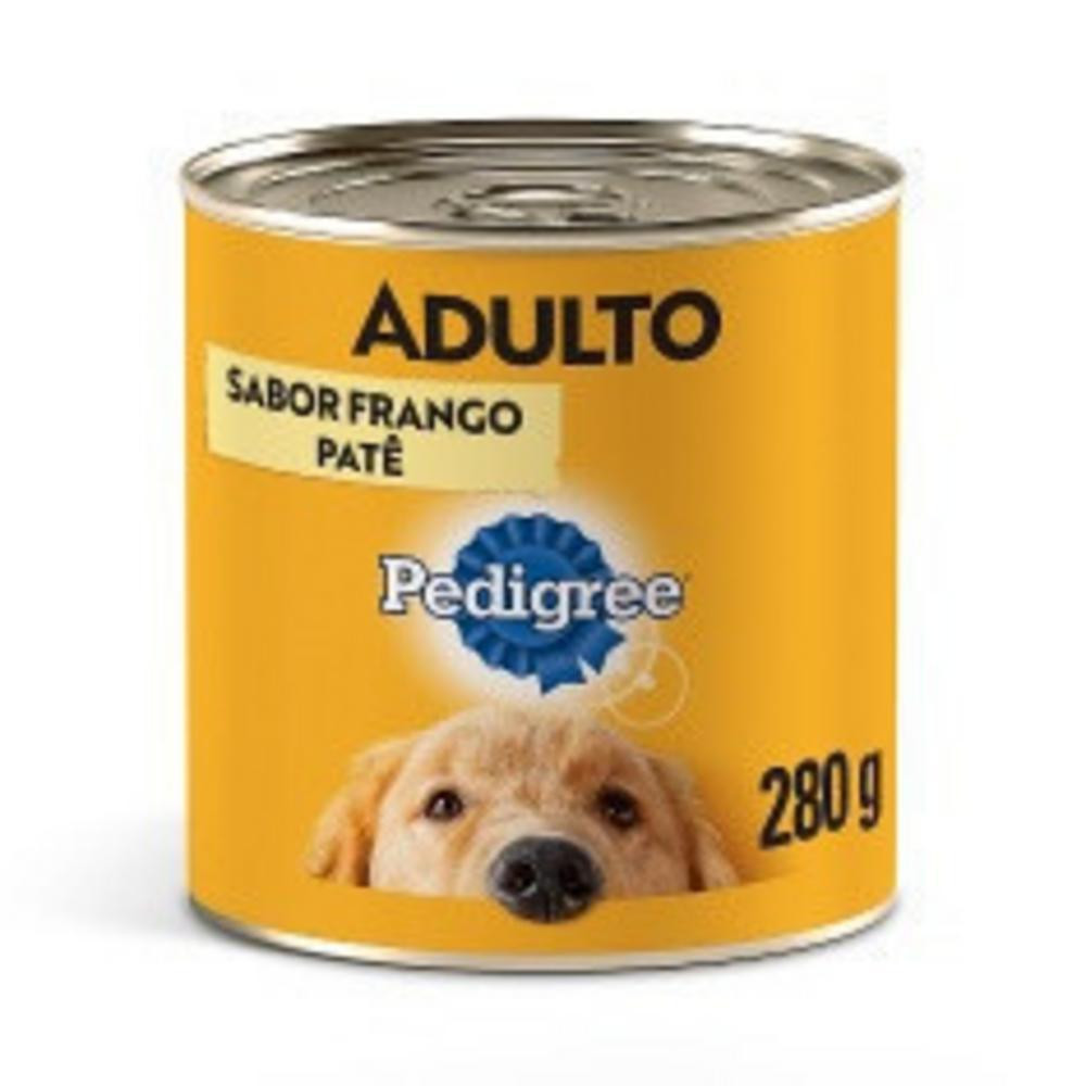 Ração Úmida Pedigree Lata Patê de Frango para Cães Adultos 280g em Oferta na Shopee