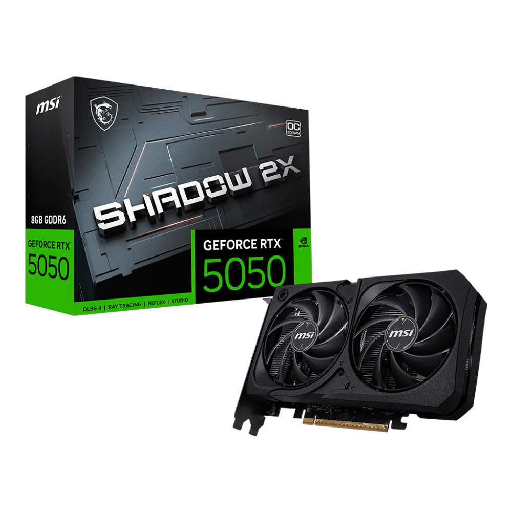 Placa de vídeo RTX 5050 8G Shadow 2x OC 128Bits MSI - 912-V538-008