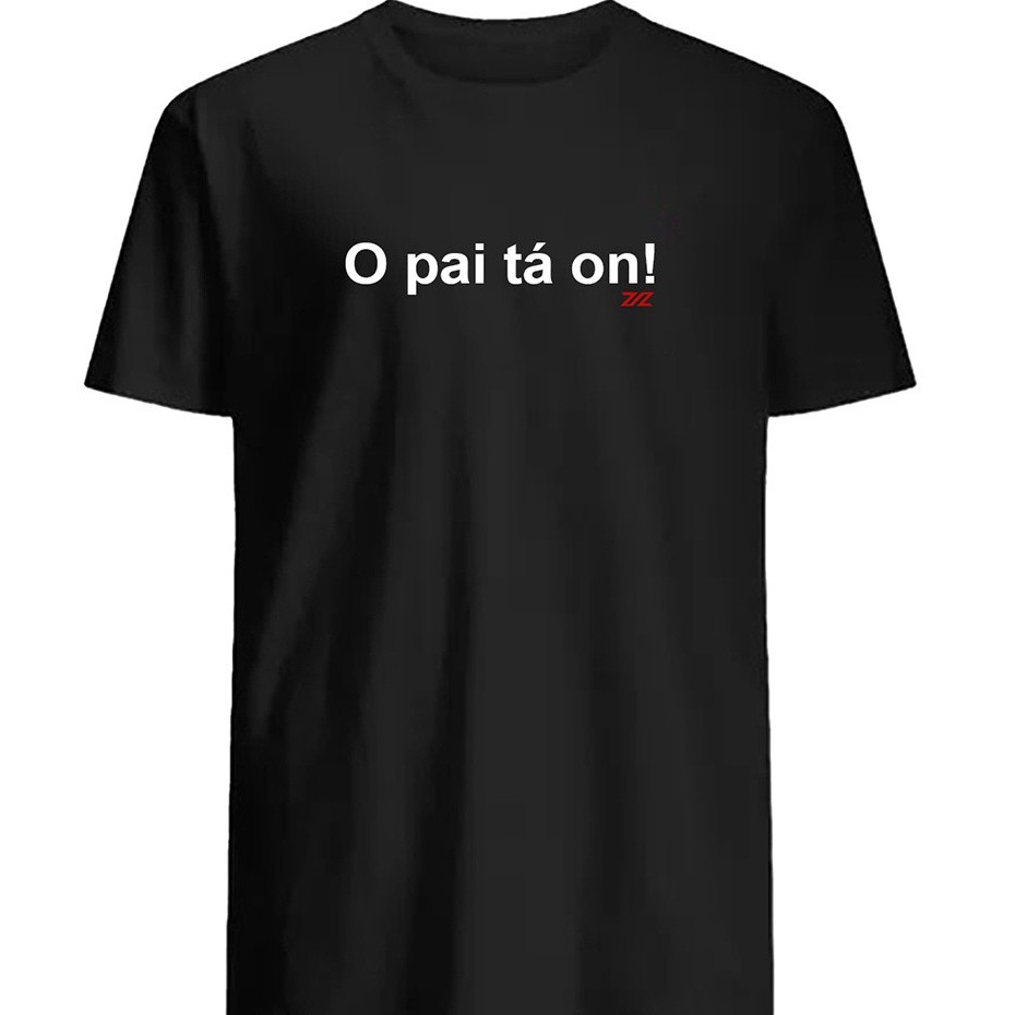 Linda Camiseta T-shirt O Pai Ta On Online Futebol Boleiro Jogador 100% Algodão Presente dia dos Pais 30.1 Unissex Envio