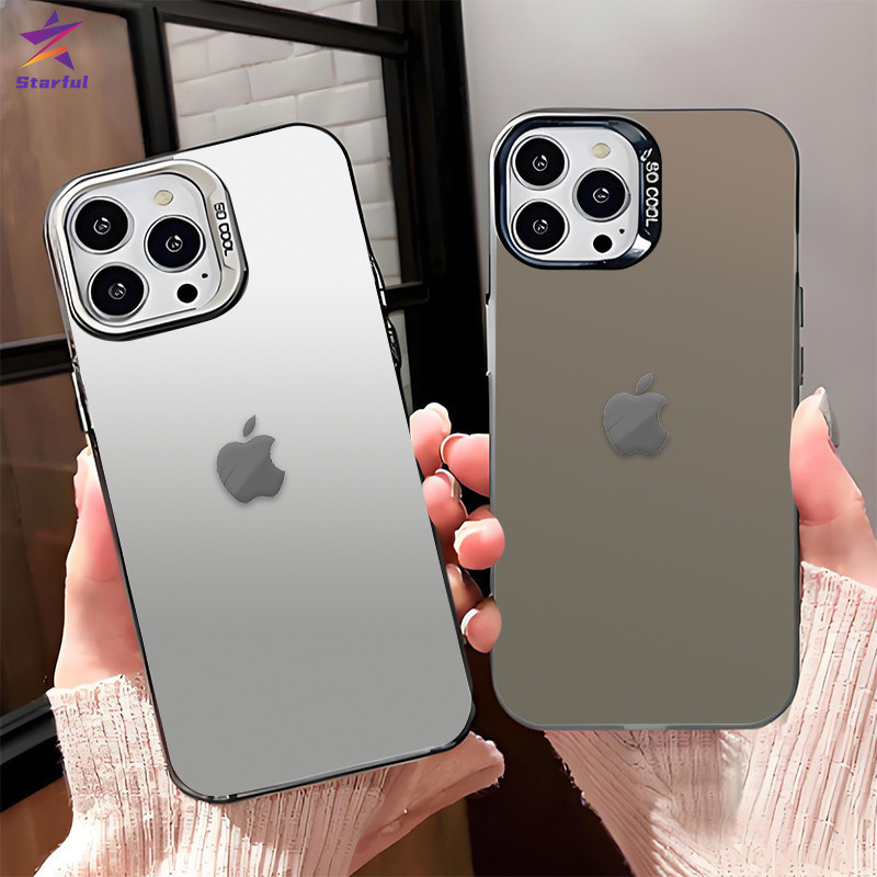 Capa Para iPhone 17 16 15 14 13 12 11 Pro Max Plus Air XR XS 7 8 Luxo Fosco Resistente A Choques Apple Logotipo Marca St em Oferta na Shopee