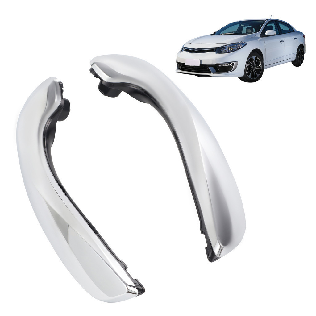 par Puxador Interno Prata Porta Renault Fluence 2009 Até 2016