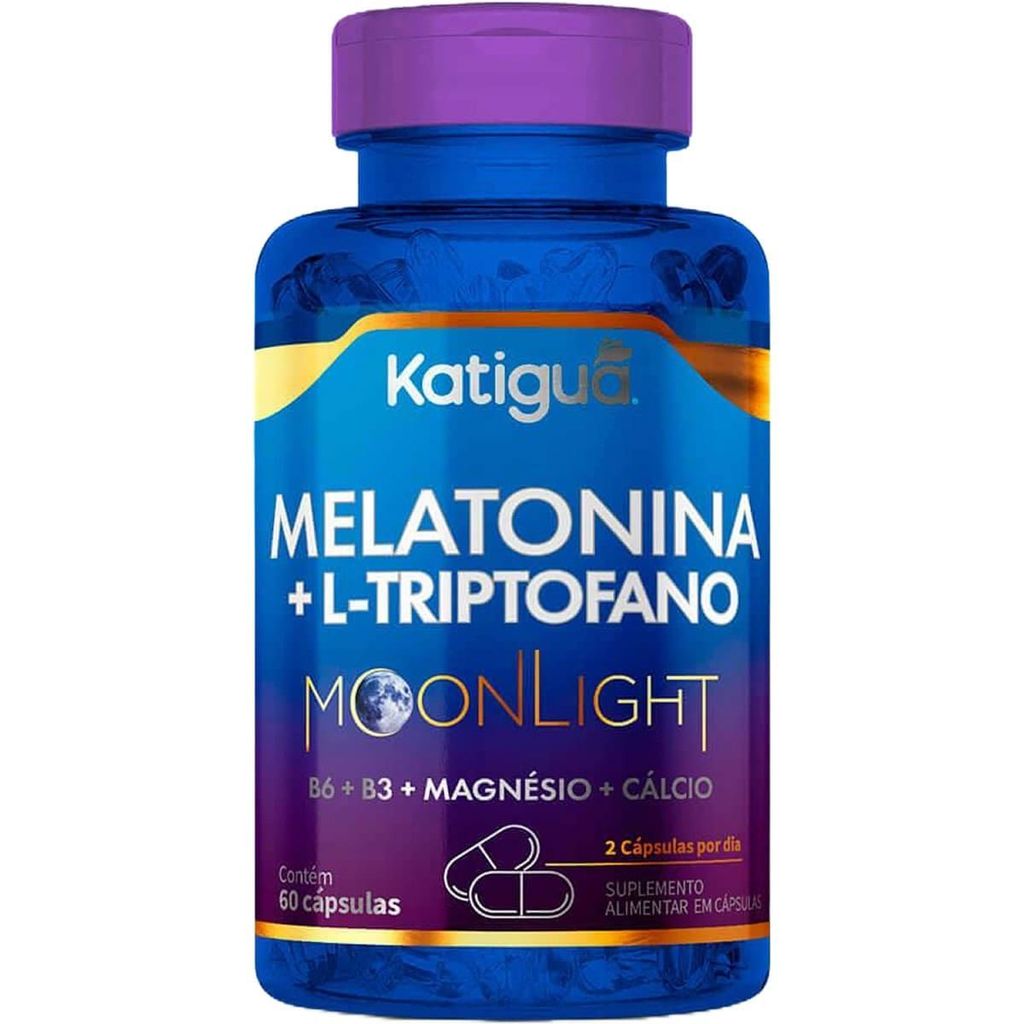 Melatonina + triptofano 500mg - 60 Cápsulas - katiguá em Oferta na Shopee