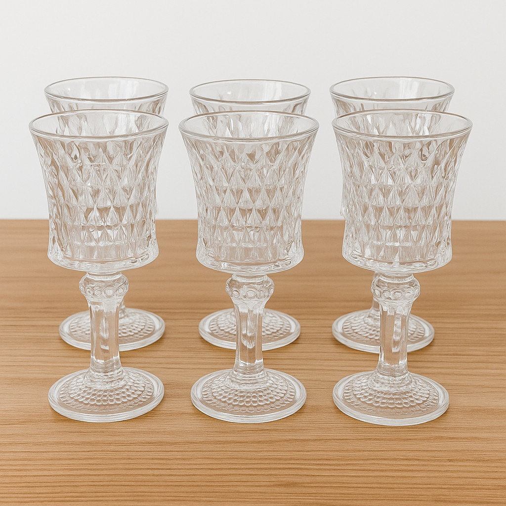 Taças de Vidro 130ml Jogo com 6 Ideais para Sobremesa, Drinks e Decoração da Mesa em Oferta na Shopee