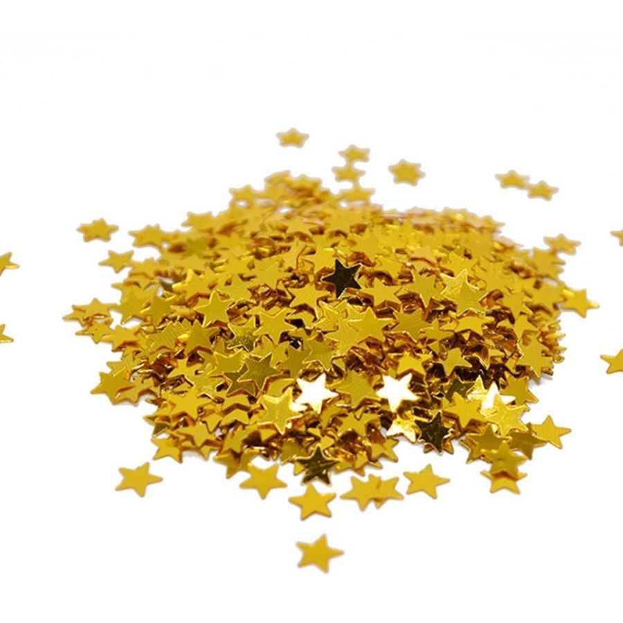 Mini Confete Glitter Dourado - Estrelas - 10g - 1 unidade - Rizzo em Oferta na Shopee