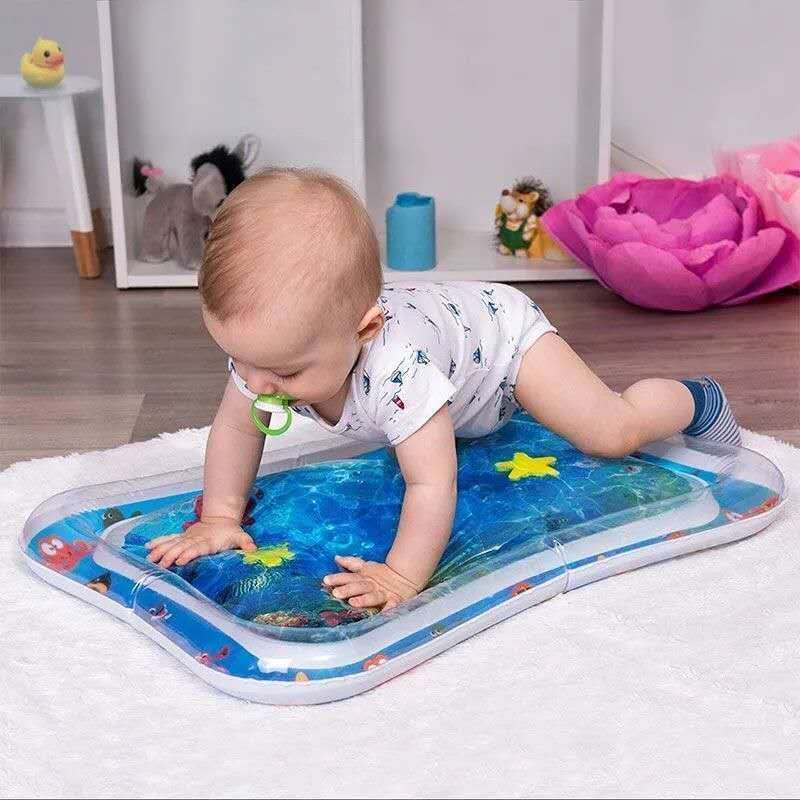Tapete Infantil Bebê Inflável Água Atividades Sensorial Almofada Menino e Menina