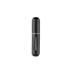 Porta Perfume de Vidro Portátil - Preto - 5ml - 7,5cm - 1 unidade - Rizzo