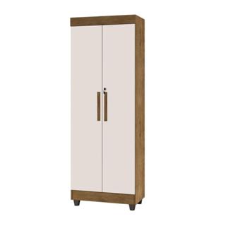 Armário Multiuso Lavanderia Com Chave 2 Portas 1,80m Texas Jequitibá/Off White J&A em Oferta na Shopee