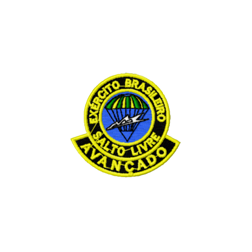 Patch Bordado Colorido Mestre Salto Livre