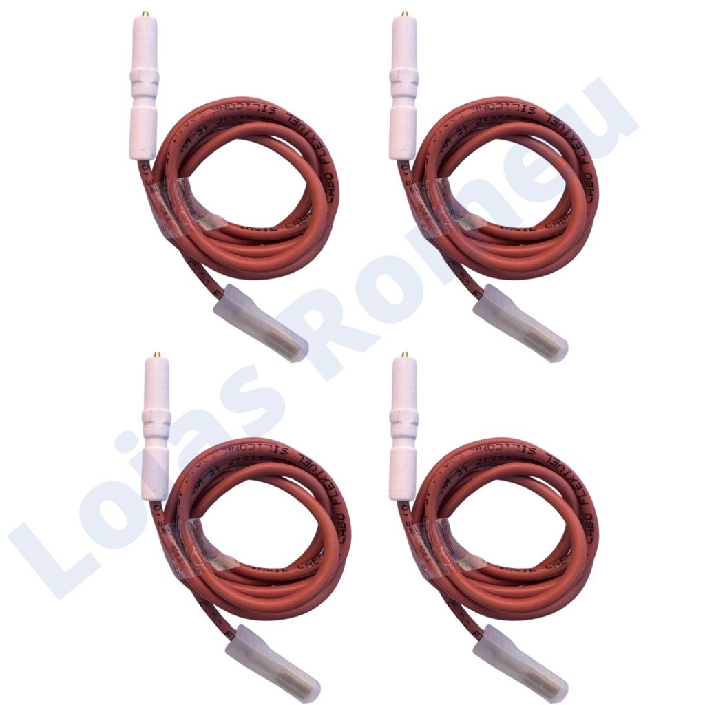 kit 4 velas electrolux fogao 52sm 52sb 56se 76sm acendedor