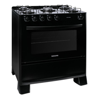 Fogão Suggar de Piso Cook Essence 5 Bocas com Mesa de Vidro em Oferta na Shopee