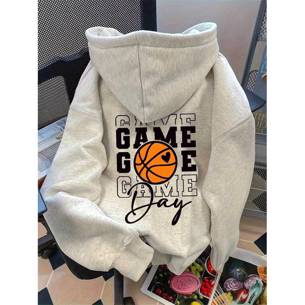 Moletom Canguru Game Day Jogos Basquete Flanelado Blusa De Frio Casaco Streetwear