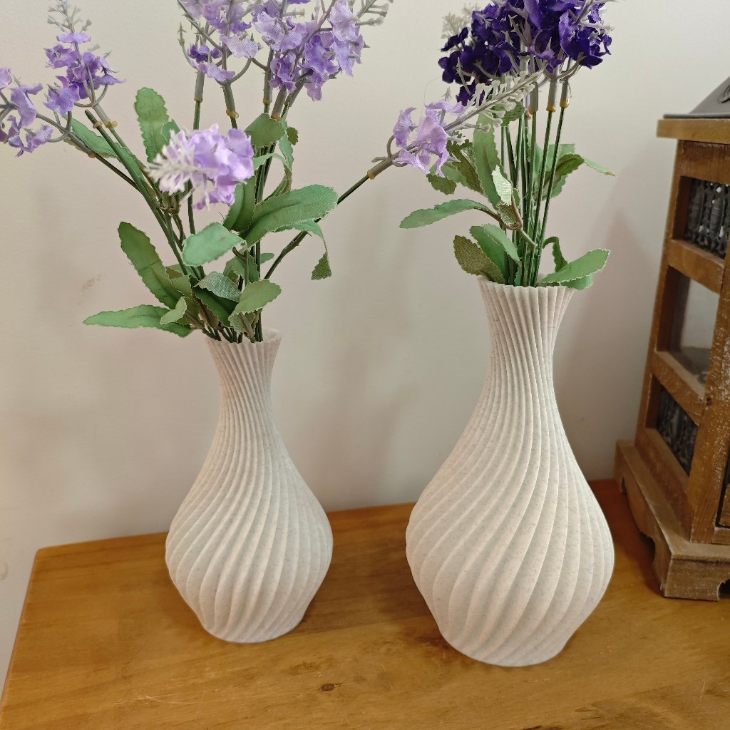 Kit 2 Vasos Decorativos em Espiral - Moderno em Oferta na Shopee