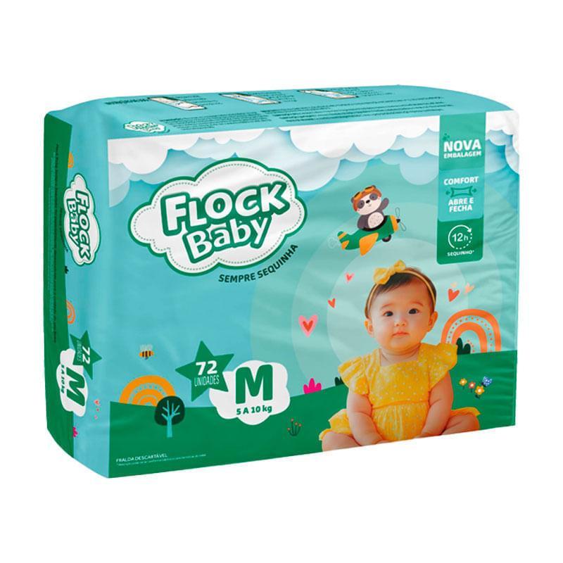 Fralda Flock Baby Sempre Sequinha M Hiper 72 Unidades em Oferta na Shopee