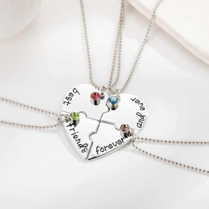 4 Peças/Set Moda Agradável Presente Melhor Amigo Froever Colar Feminino Amizade Colares Acessórios — R$ 11,58 em Shopee