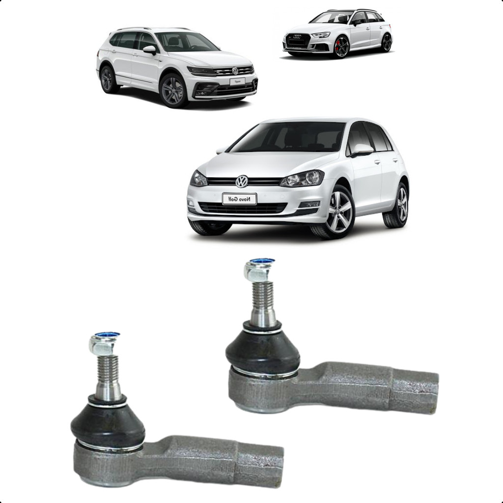 Par Terminal De Direção Audi A3 EOS Passat Audi S3 Tiguan Bora Novo Golf Jetta