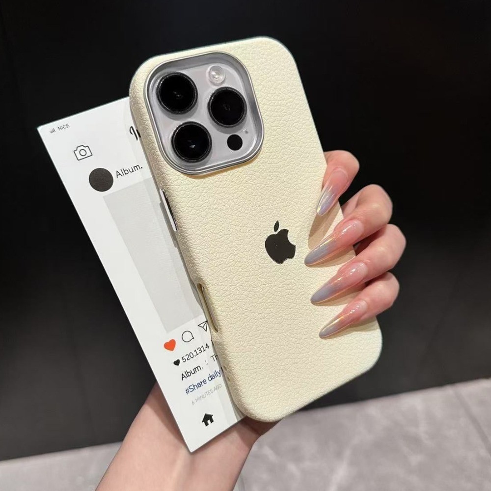 Capa Para iPhone 13 11 17 Pro Max 17Air 16 15 14 12 11 Xs XR Textura De Couro Macia CHEE005 em Oferta na Shopee