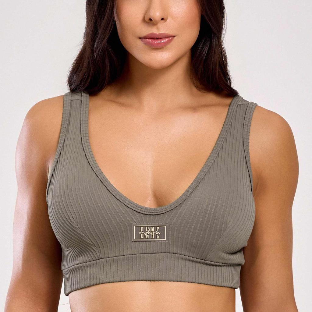 Top New Channel Castanho Canelado Com Bojo em Oferta na Shopee