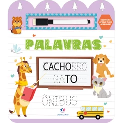 Livro Palavras - Escreva e apague para aprender