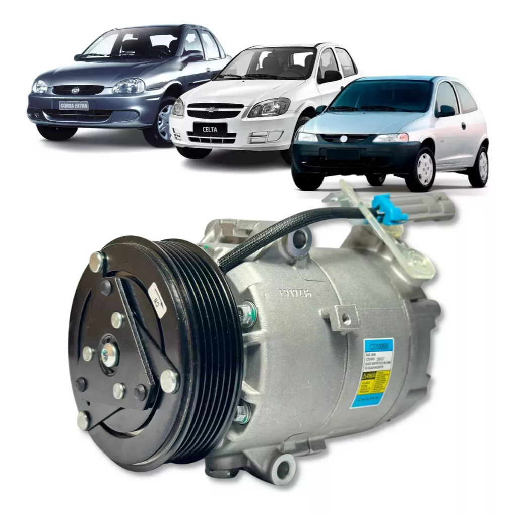 Compressor De Ar Delphi Celta / Prisma / Corsa  2002 a 2012 Original Novo Lacrado nv