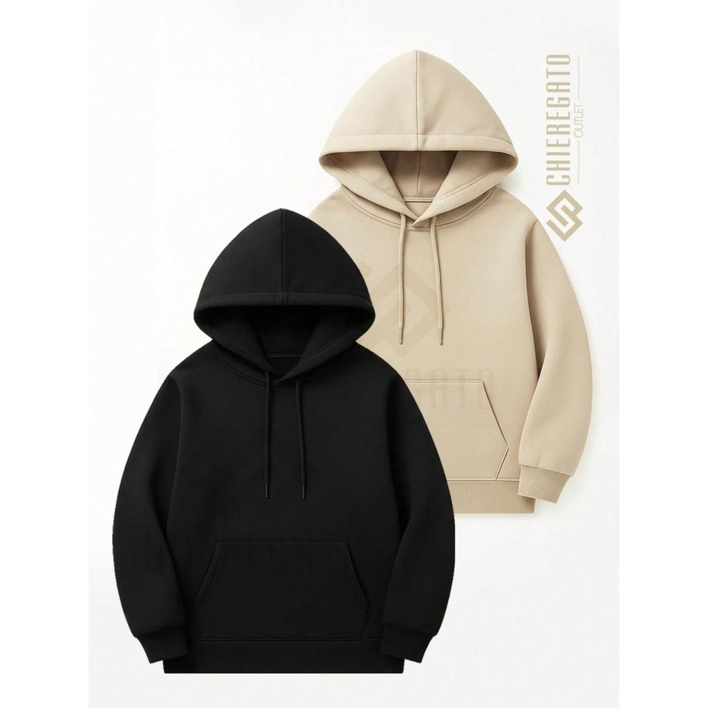 Kit 2 Moletom Infantil Blusa De Frio Com Capuz Kit 2 Blusas Moletom Casual Inverno Algodão Premium