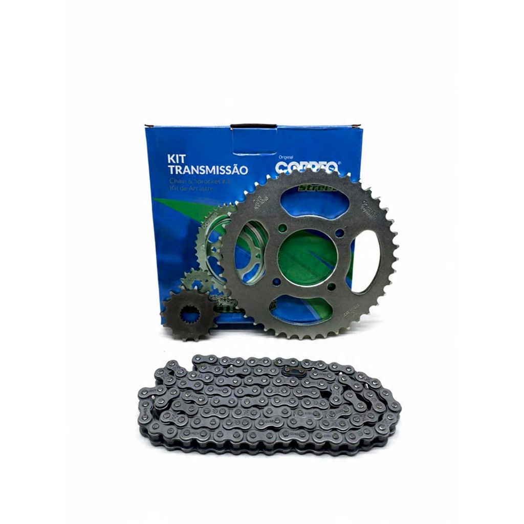 KIT RELACAO TRANSMISSÃO COBREQ ( 0015-KR ) SUZUKI YES INTRUDER 125 em Oferta na Shopee