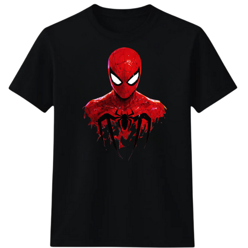 Camiseta infantil Aranha Algodão Premium Menino Manga Curta  2 ao 14 Anos