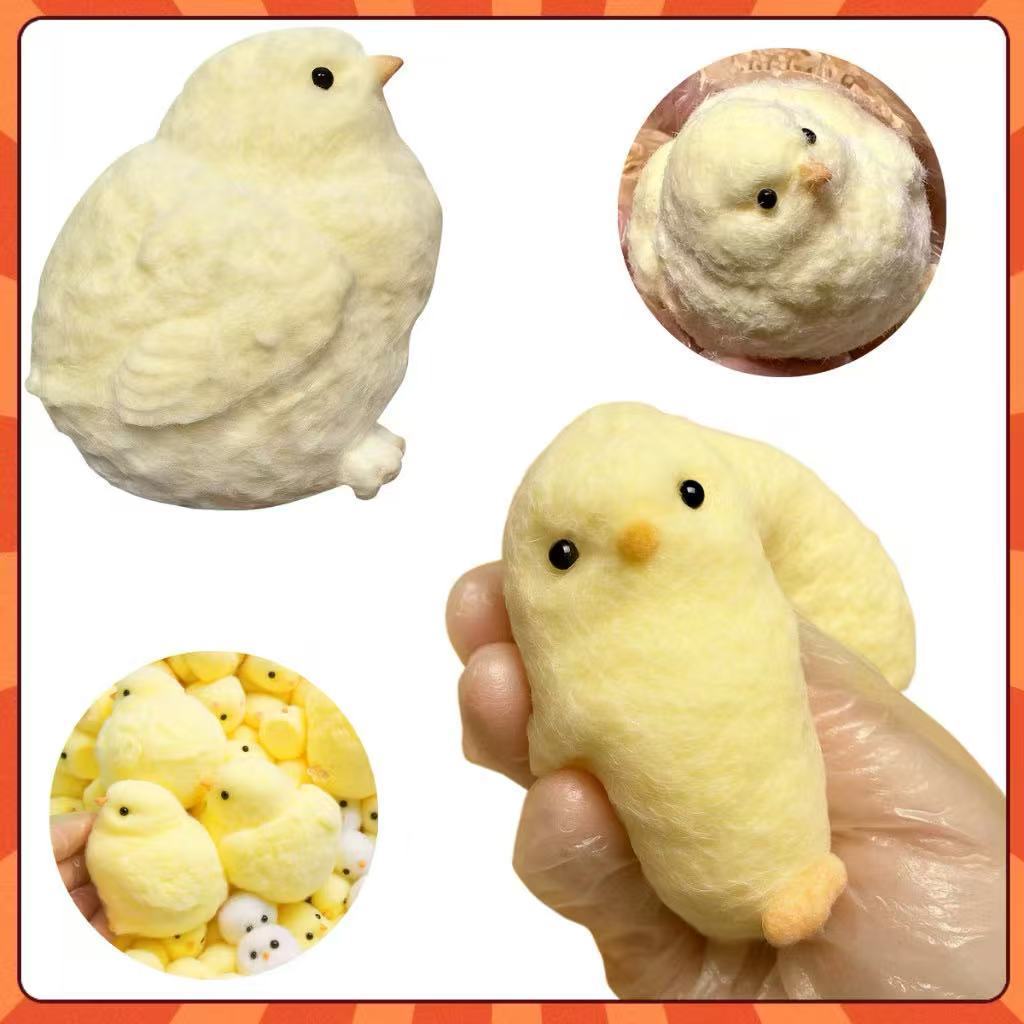 Taba Squishy De Pintinho Fofo Brinquedo Alívio Estresse Apertar Bichinho Macio Brinquedo AntiStress