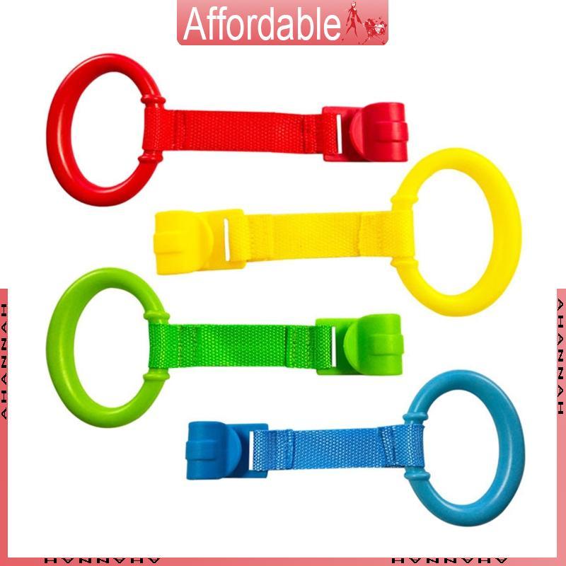 Conjunto 4 Peças Anel Tração Para Cercadinho AH , Ferramenta Andador Bebê , Ganchos Berço em Oferta na Shopee