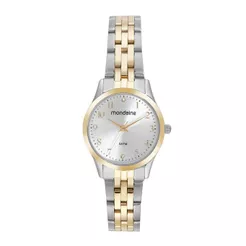 RELÓGIO MONDAINE FEMININO PRATA/DOURADO MINI 32699LPMVBE2