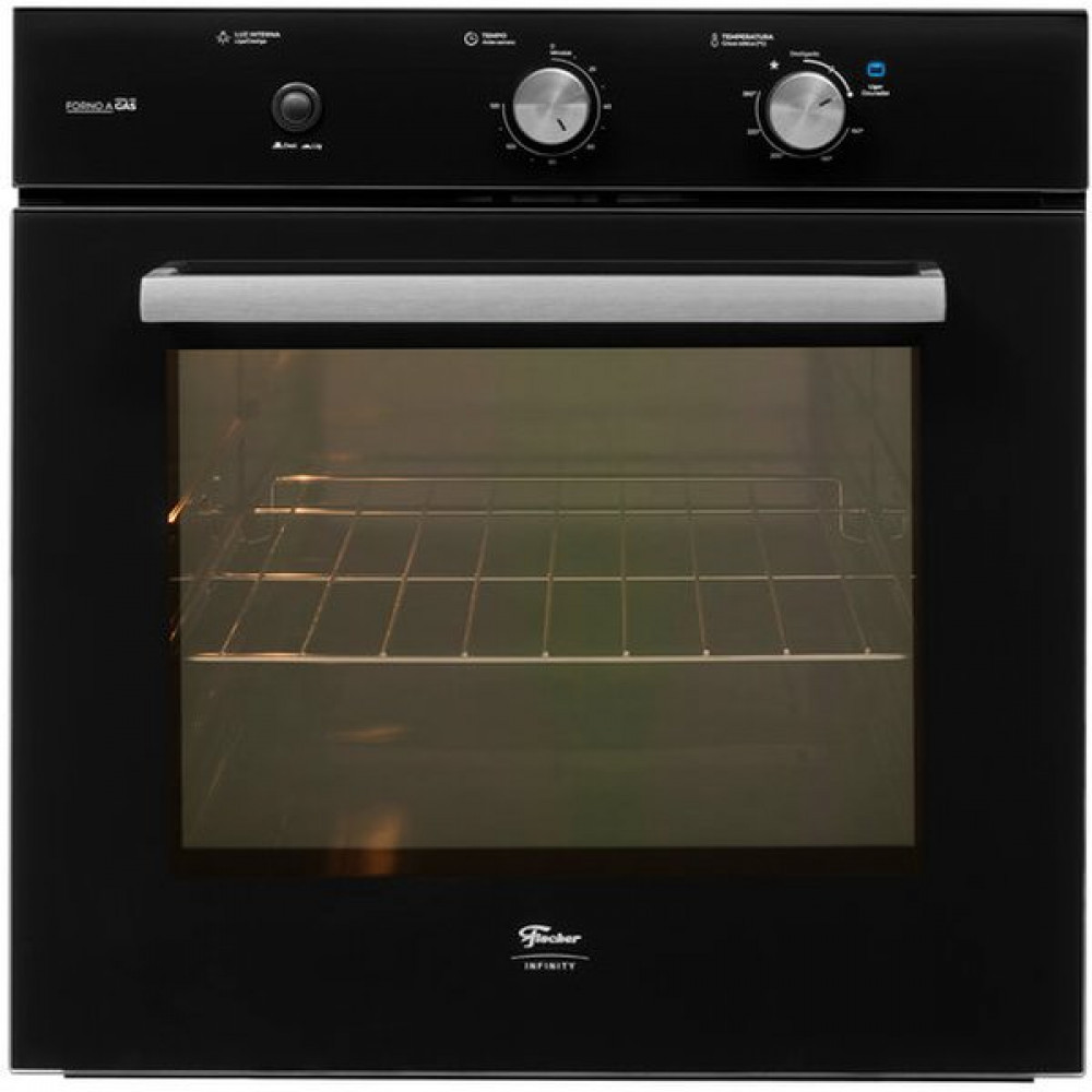 Forno a Gás de Embutir 78 Litros Fischer Infinity com Grill Preto 36450