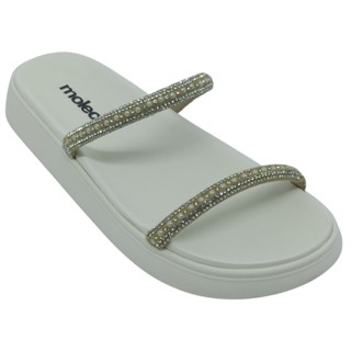 Chinelo Moleca Feminino com Tiras em Pérola e Strass em Oferta na Shopee