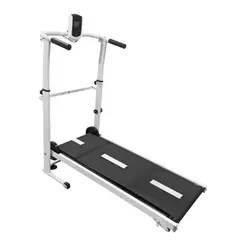 Esteira Mecânica Ergométrica Dobrável Display LCD 120kg