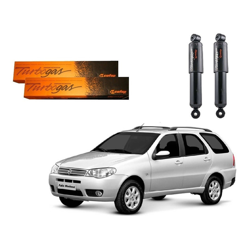Par Amortecedor Traseiro Palio Weekend 1.0 1.3 2001 A 2004 em Oferta na Shopee