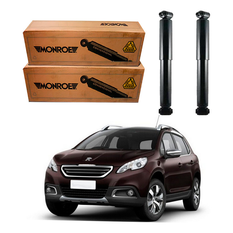 Par Amortecedor Traseiro Monroe Peugeot 2008 1.6 2015 A 2018