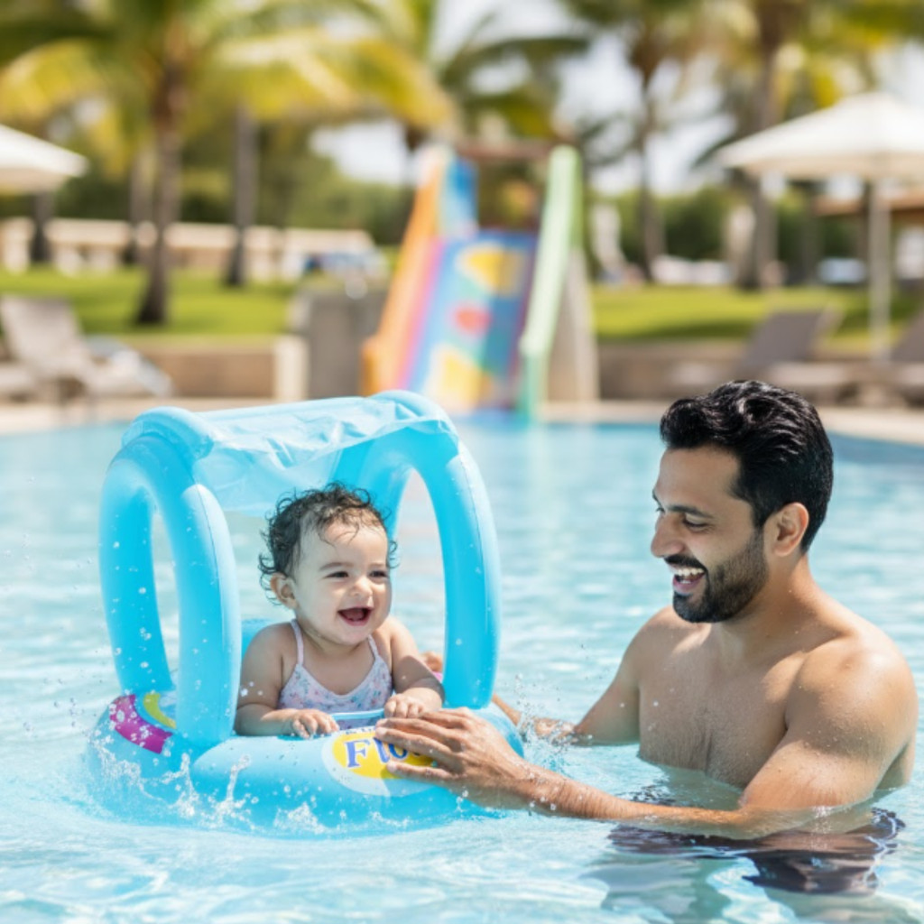 Boia Bote Infantil Inflável Cobertura Proteção Piscina e Mar