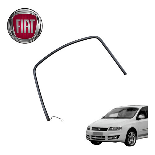 Pestana Interna Dianteira Direita Fiat Stilo 1.8 2005 Origin - Preto