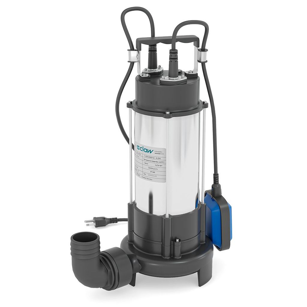 Motobomba Submersível Inox para Drenagem e Esgotamento WMSE1.1H 1,5CV  220V Claw