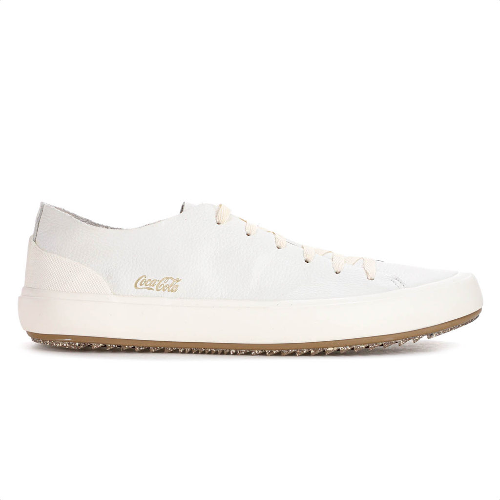 Tênis Coca Cola Trail Leather Off White - Masculino em Oferta na Shopee