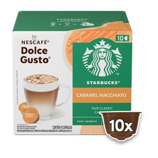 Starbucks Caramel Macchiato by NESCAFÉ Dolce Gusto - 10 Cápsulas em Oferta na Shopee