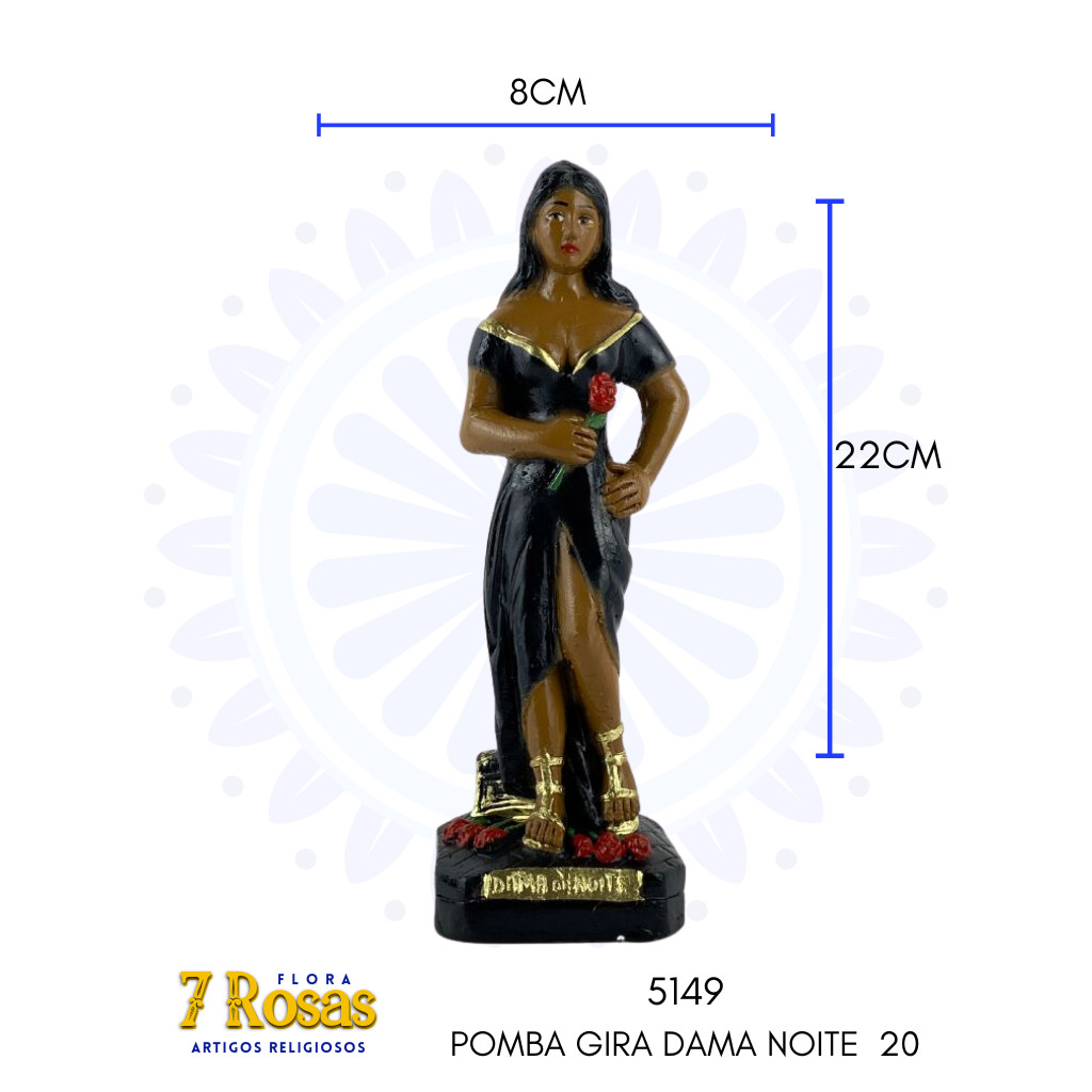 POMBA GIRA DAMA NOITE 20 PRETA