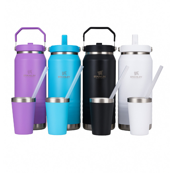 Garrafa Térmica 1600ML Inox com copo Ideal para Água — Mantém Quente e Geladoo