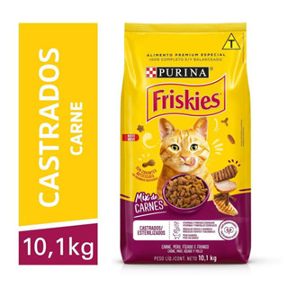 Ração FRISKIES Gatos Castrados Mix de Carnes 10,1kg em Oferta na Shopee