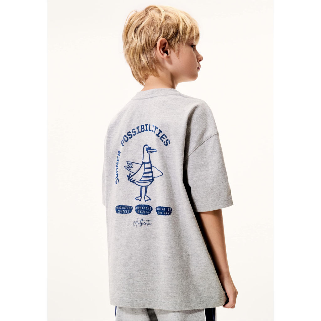 Camiseta Infantil Menino Super Cotton Oversized em Oferta na Shopee