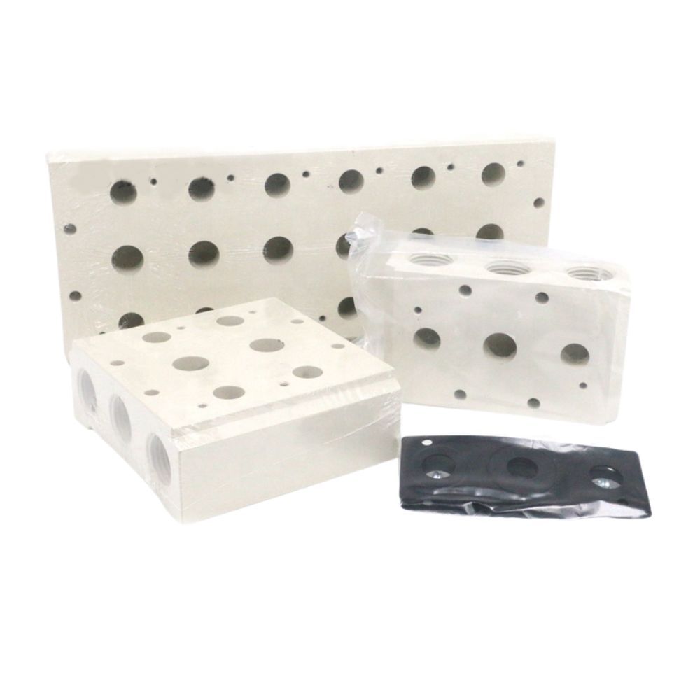 Bloco Manifold Airtac Para 10 Válvulas Pneumáticas Serie 1