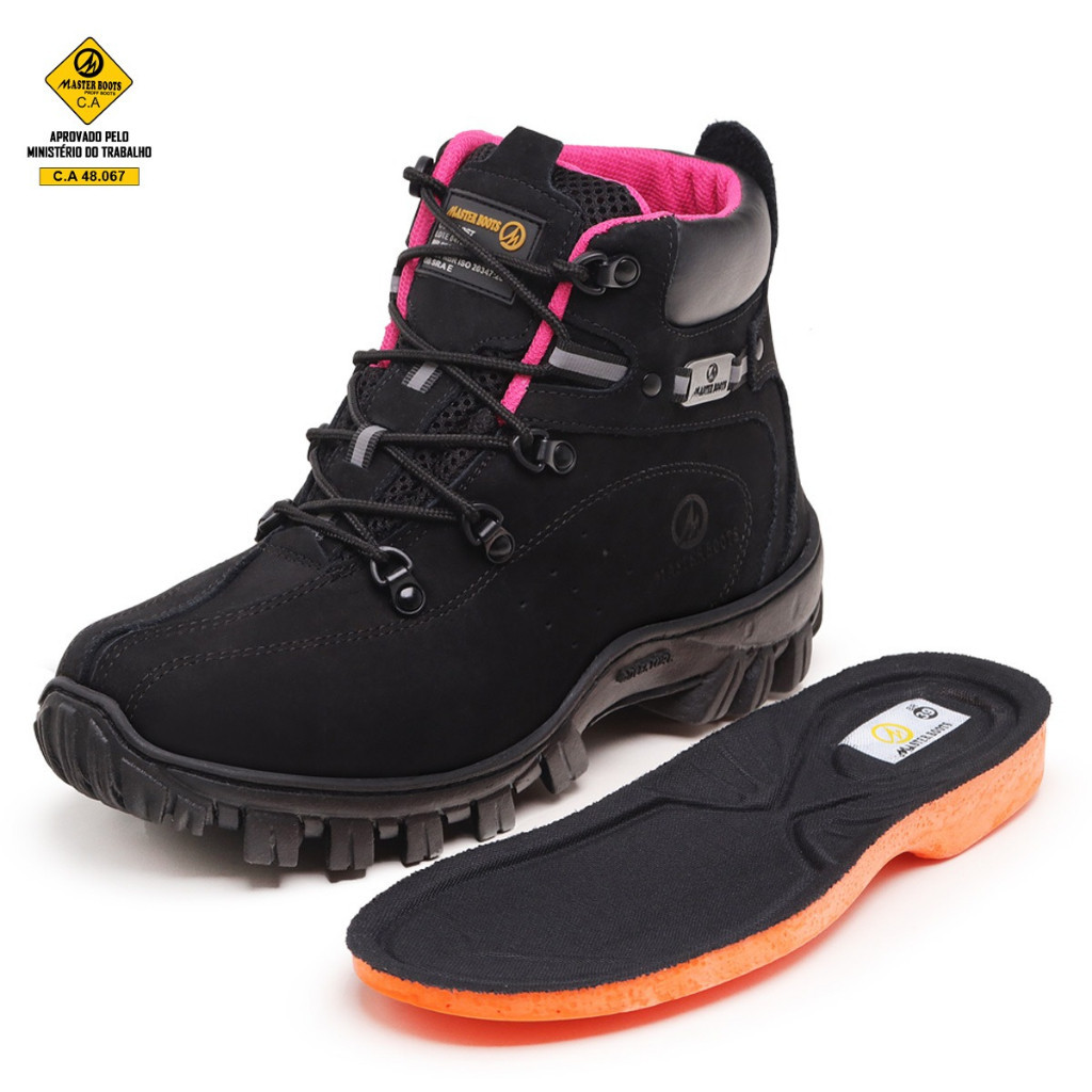Bota Coturno 2113 Adventure em Couro Legítimo C.A Bota Para Trabalho EPI Palmilha GEL Envio Imediato