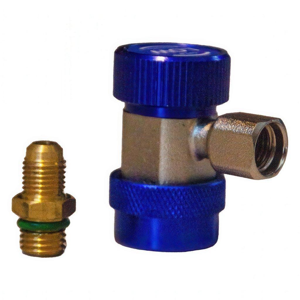 Conector engate rapido baixa azul automotivo gas 134 em Oferta na Shopee