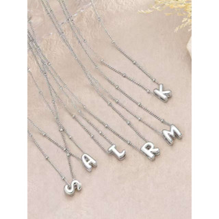 Colar com pingente de letra em prata 925, personalizável, estilo feminino • Presente de luxo em Oferta na Shopee