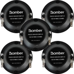 Kit 5 Drivers Bomber DBP01 100W RMS 8 Ohms Para Projetos Automotivos Potentes Som Profissional Plus